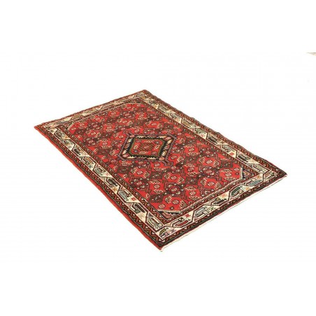 Tappeto Hamadan Persia marrone giallo 86x135