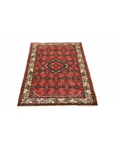 Tappeto Hamadan Persia marrone giallo 86x135