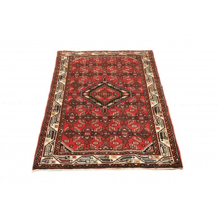 Tappeto Hamadan Persia marrone giallo 86x135