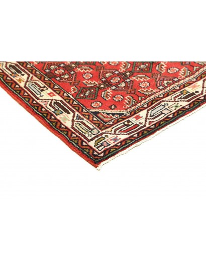 Tappeto Hamadan Persia marrone giallo 86x135