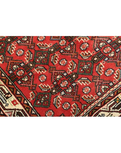 Tappeto Hamadan Persia marrone giallo 86x135