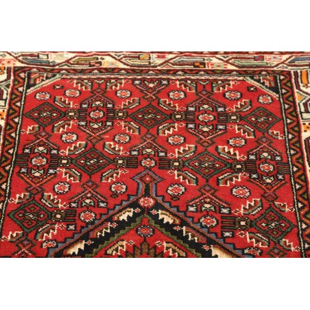 Tappeto Hamadan Persia marrone giallo 86x135