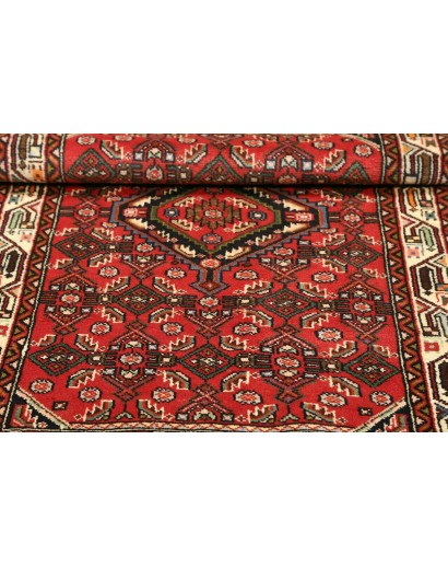 Tappeto Hamadan Persia marrone giallo 86x135