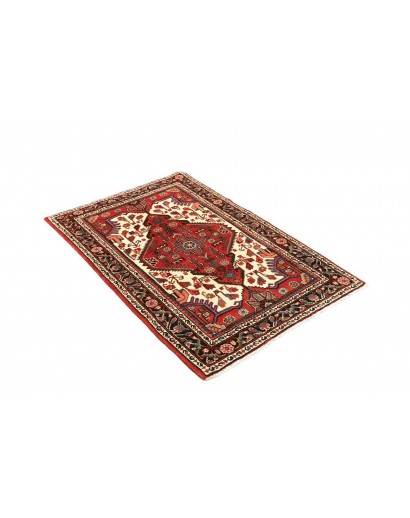 Tappeto Hamadan Persia marrone giallo 85x135