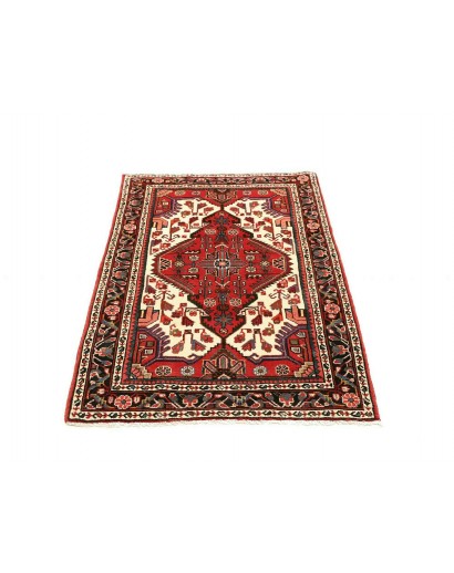 Tappeto Hamadan Persia marrone giallo 85x135