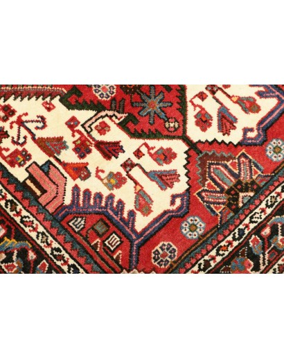 Tappeto Hamadan Persia marrone giallo 85x135