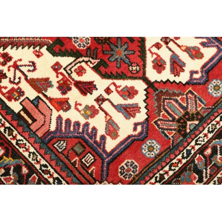 Tappeto Hamadan Persia marrone giallo 85x135