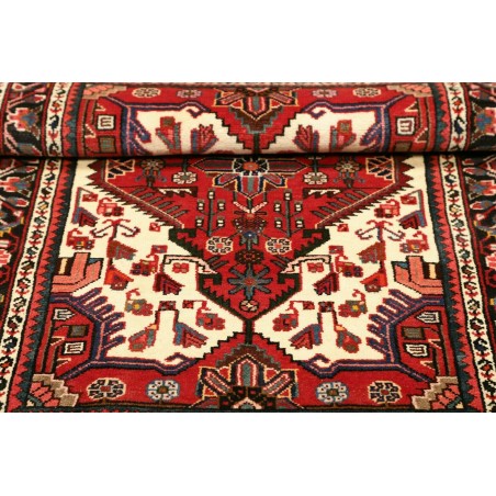 Tappeto Hamadan Persia marrone giallo 85x135