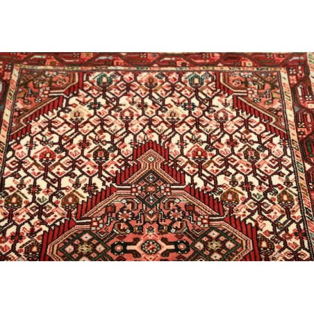 Tappeto Hamadan Persia marrone giallo 83x142