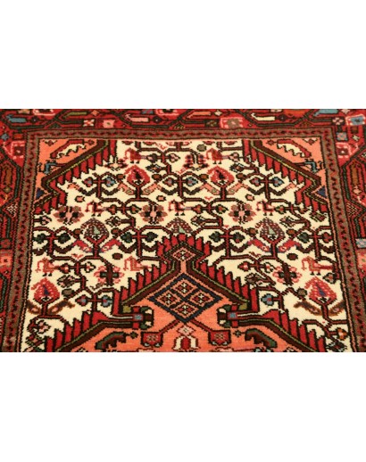Tappeto Hamadan Persia marrone rosso 71x122