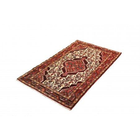 Tappeto Hamadan Persia marrone giallo 77x125