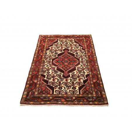 Tappeto Hamadan Persia marrone giallo 77x125