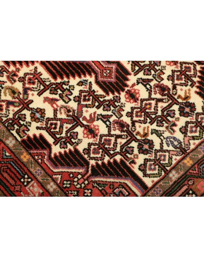 Tappeto Hamadan Persia marrone giallo 77x125
