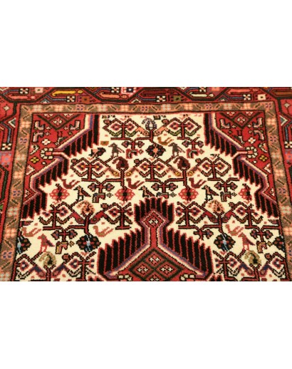 Tappeto Hamadan Persia marrone giallo 77x125