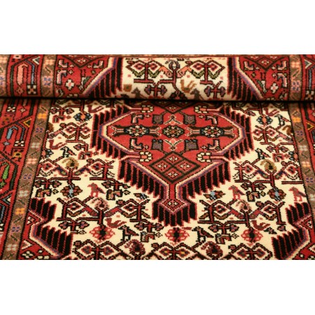 Tappeto Hamadan Persia marrone giallo 77x125