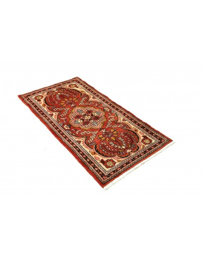 Tappeto Hamadan Persia marrone grigio 72x138