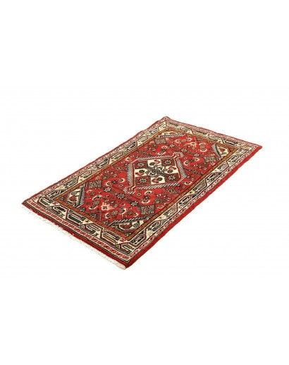Tappeto Hamadan Persia marrone giallo 78x134
