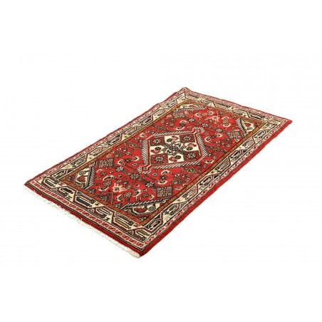 Tappeto Hamadan Persia marrone giallo 78x134