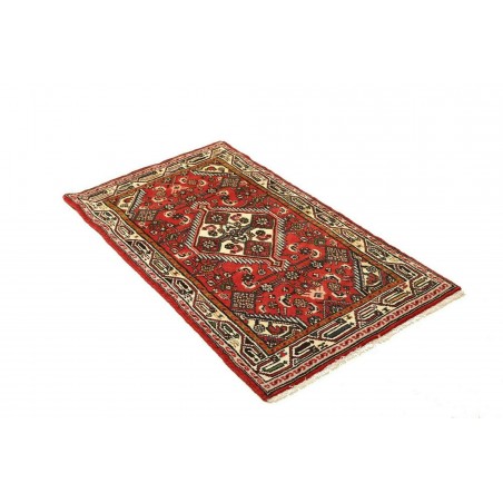 Tappeto Hamadan Persia marrone giallo 78x134