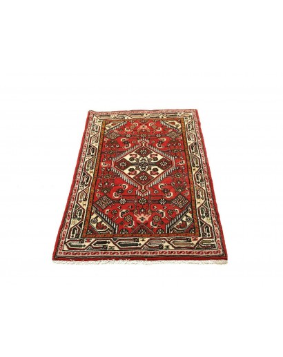 Tappeto Hamadan Persia marrone giallo 78x134