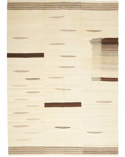 Tappeto Kilim Persia bianco verde 165x233