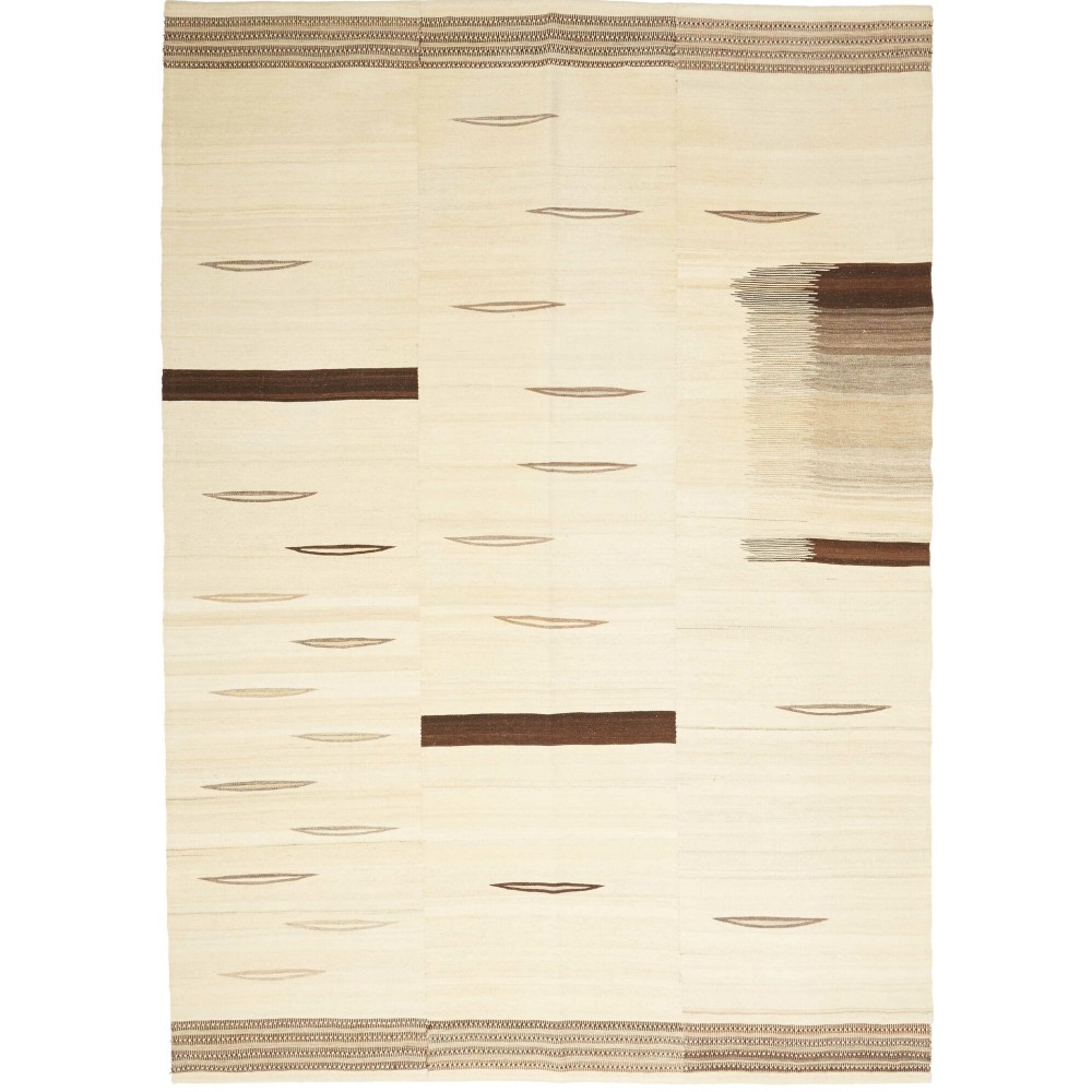 Tappeto Kilim Persia beige verde 165x233