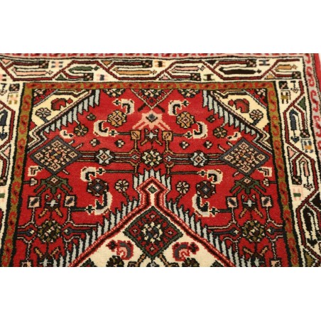 Tappeto Hamadan Persia marrone giallo 78x134