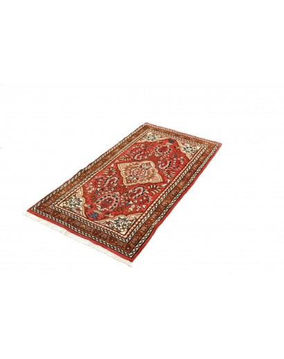 Tappeto Hamadan Persia marrone giallo 74x133