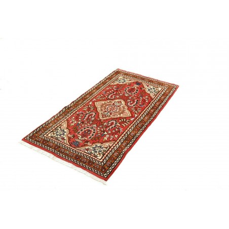 Tappeto Hamadan Persia marrone giallo 74x133