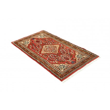 Tappeto Hamadan Persia marrone giallo 74x133