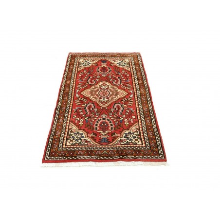 Tappeto Hamadan Persia marrone giallo 74x133