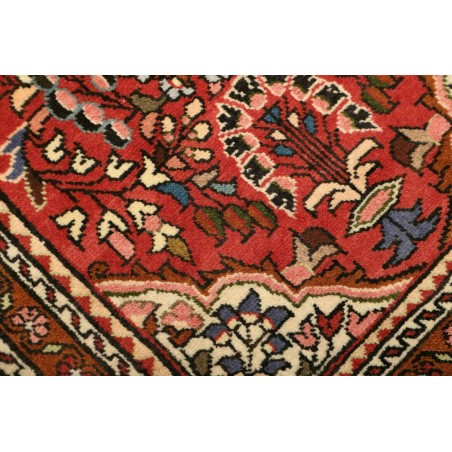 Tappeto Hamadan Persia marrone giallo 74x133