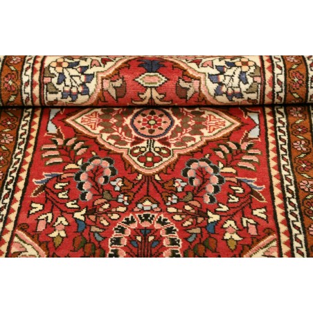 Tappeto Hamadan Persia marrone giallo 74x133