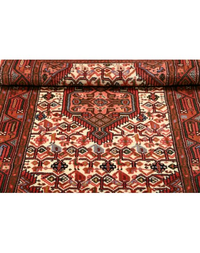 Tappeto Hamadan Persia marrone giallo 72x132