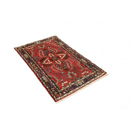 Tappeto Hamadan Persia grigio marrone 80x131