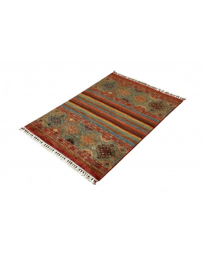 Tappeto Samarkand Pakistan marrone grigio 84x123