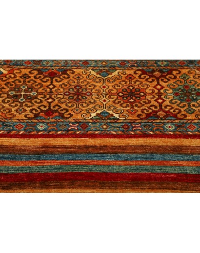 Tappeto Samarkand Pakistan marrone arancione 79x130