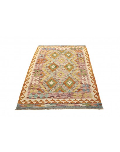 Tappeto Kilim Afghanistan marrone arancione 106x168
