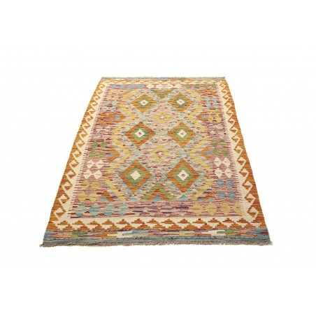 Tappeto Kilim Afghanistan marrone arancione 106x168