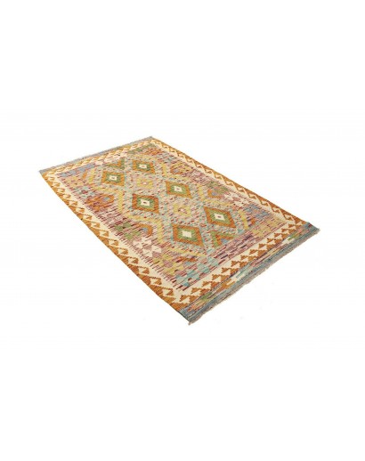 Tappeto Kilim Afghanistan marrone arancione 106x168