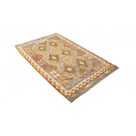Tappeto Kilim Afghanistan marrone arancione 106x168