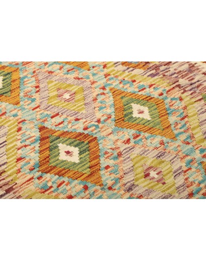 Tappeto Kilim Afghanistan marrone arancione 106x168