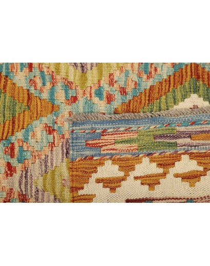Tappeto Kilim Afghanistan marrone arancione 106x168