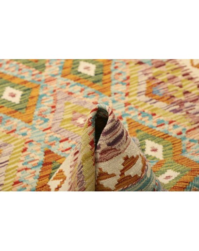Tappeto Kilim Afghanistan marrone arancione 106x168