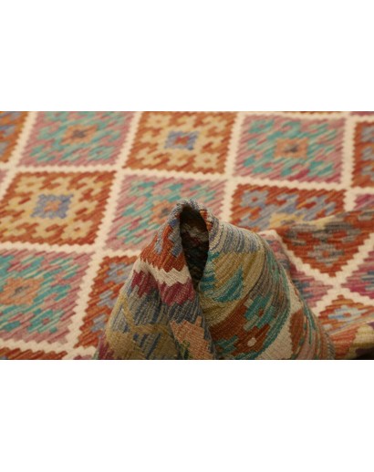 Tappeto Kilim Afghanistan marrone 200x298