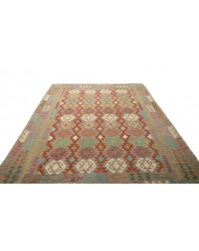 Tappeto Kilim Afghanistan marrone 203x295