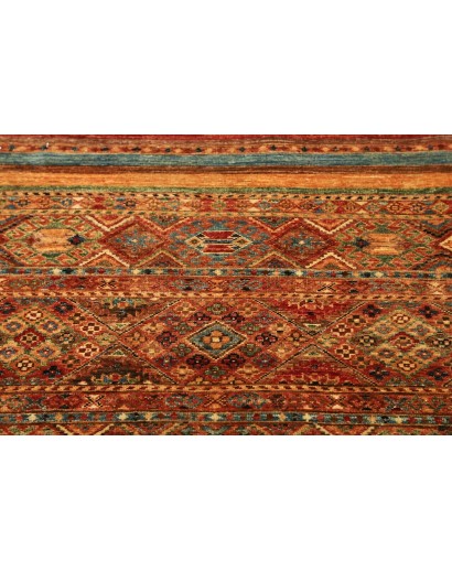 Tappeto Samarkand Pakistan marrone bianco 82x282