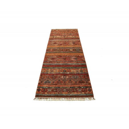 Tappeto Samarkand Pakistan rosso arancione 82x242