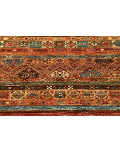 Tappeto Samarkand Pakistan rosso 82x248