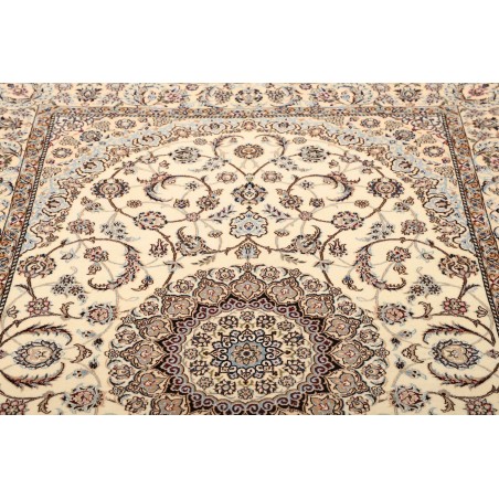 Tappeto Nain 6La Persia bianco 130x202